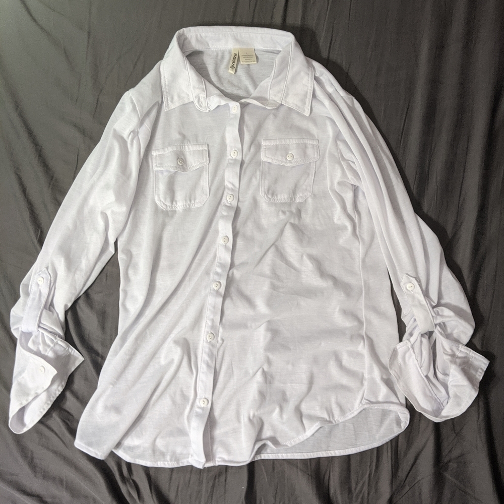 White bottom down shirt